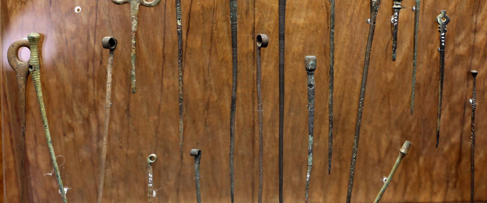 Bronzo medio e recente, spilloni, da castione dei marchesii, xvi-xii secolo ac. ca foto di Sailko